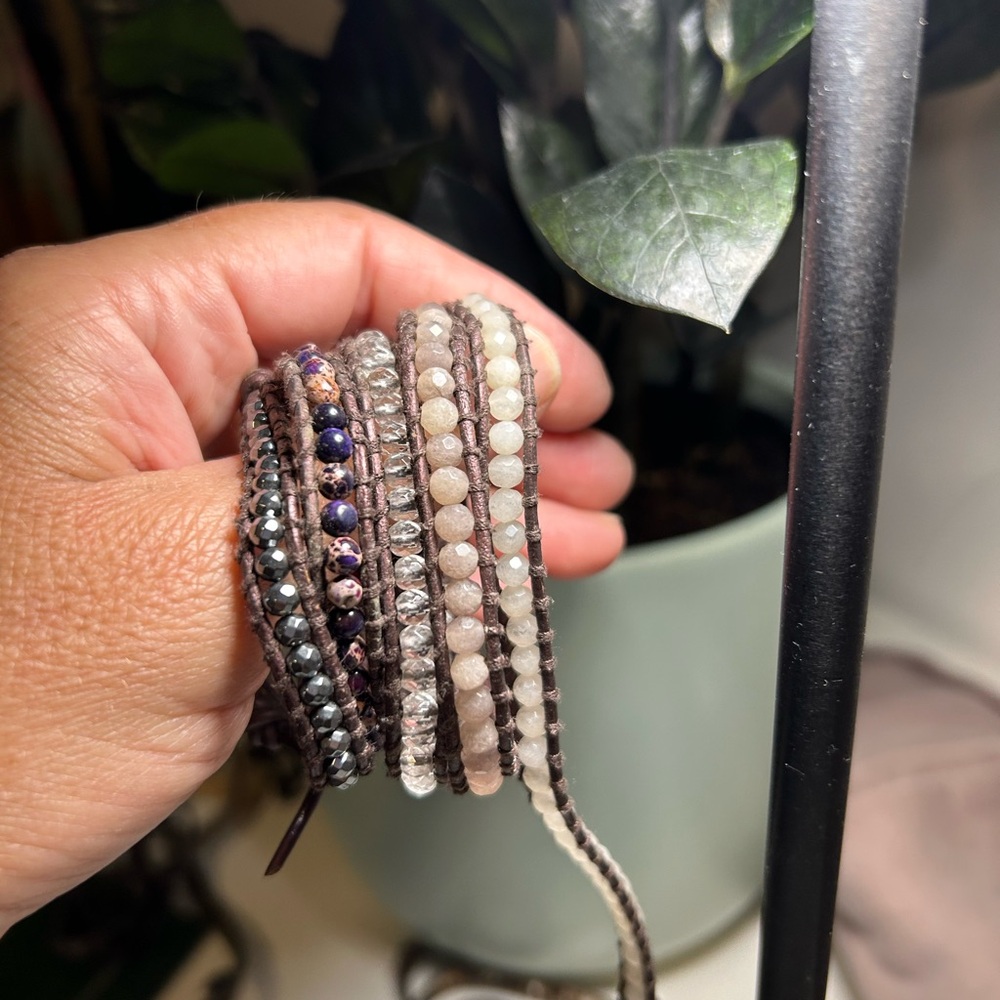 Chan Luu 5 Wrap Faceted Bead Bracelet - Picture 5 of 8